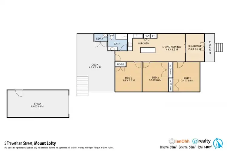 Floorplan of Homely house listing, 5 Trevethan Street, Mount Lofty QLD 4350