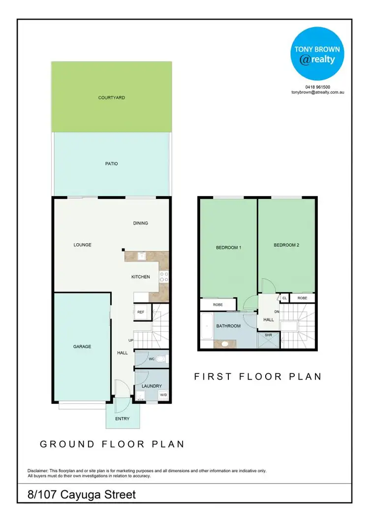 Floorplan of Homely townhouse listing, 8/107 Cayuga Street, Highland Park QLD 4211