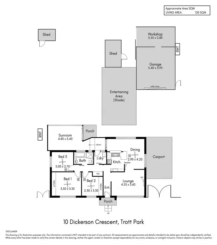 Floorplan of Homely house listing, 10 Dickerson Crescent, Trott Park SA 5158