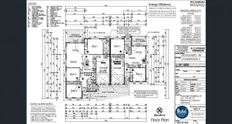 Floorplan of Homely house listing, 1 & 2/11 Willowood Crescent, Nambour QLD 4560