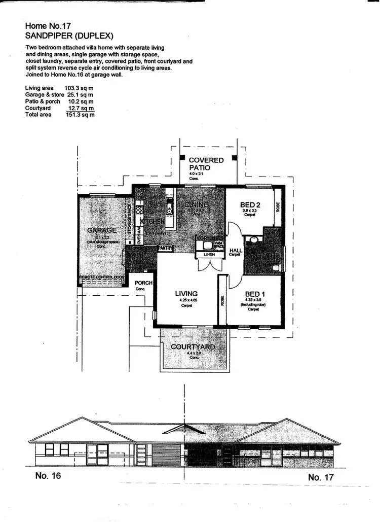 Floorplan of Homely villa listing, 17/120 North Creek Road, Ballina NSW 2478