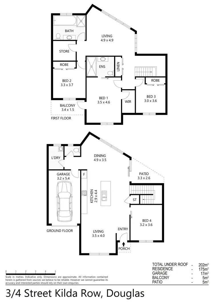 Floorplan of Homely townhouse listing, 3/4 St Kilda Row, Douglas QLD 4814