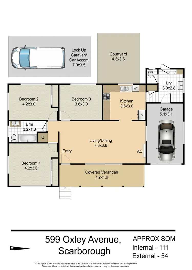 Floorplan of Homely house listing, 599 Oxley Ave, Scarborough QLD 4020