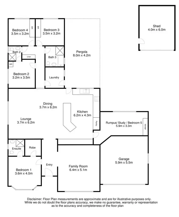 Floorplan of Homely house listing, 6 Longmire Terrace, Mount Gambier SA 5290