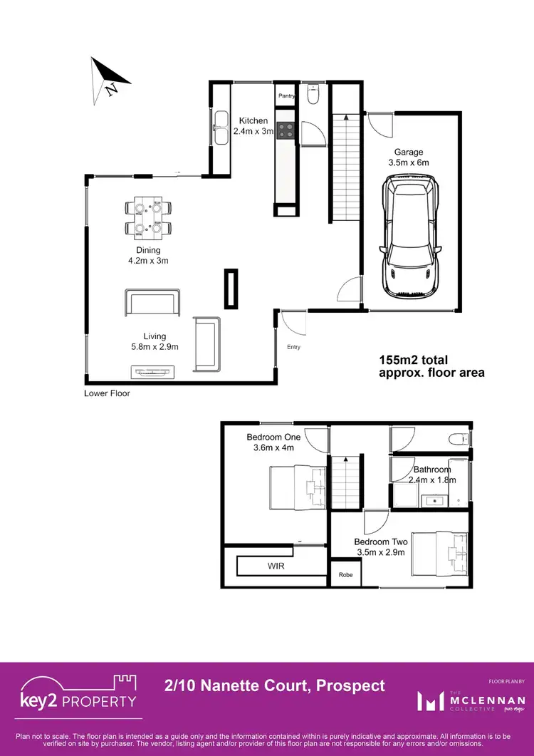 Floorplan of Homely unit listing, 2/10 Nanette Court, Prospect TAS 7250