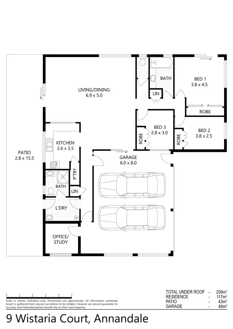 Floorplan of Homely house listing, 9 Wistaria Court, Annandale QLD 4814