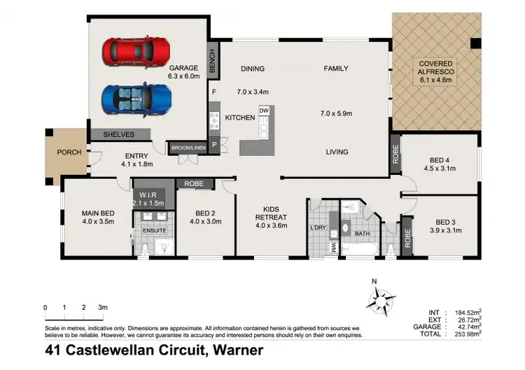 Floorplan of Homely house listing, 41 Castlewellan Circuit, Warner QLD 4500