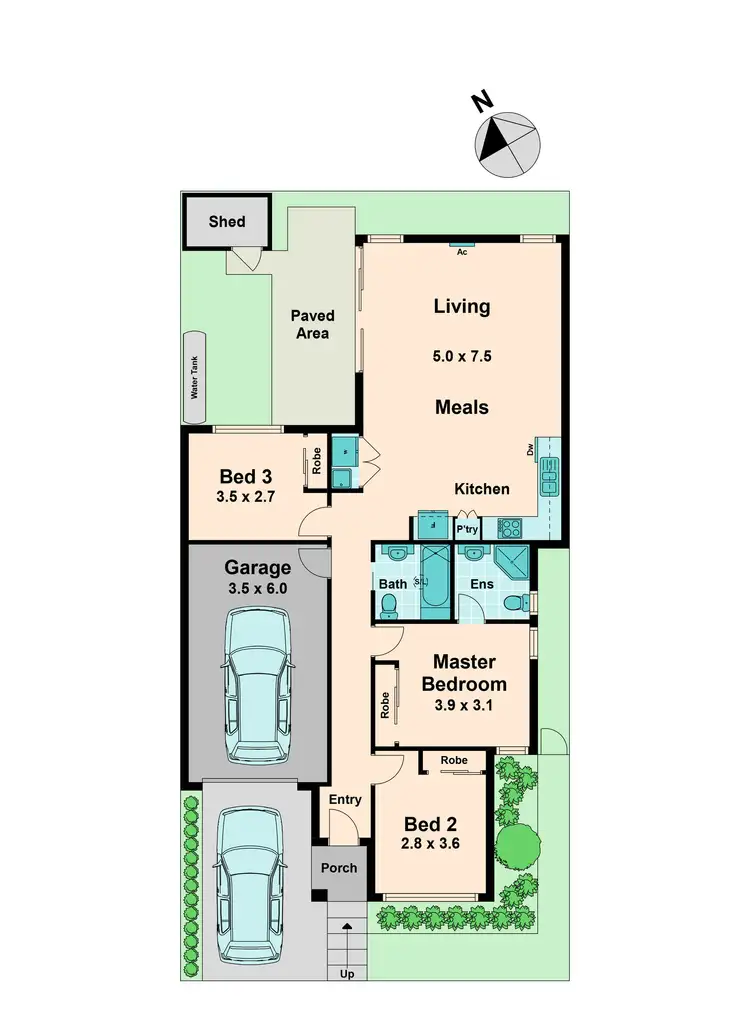 Floorplan of Homely house listing, 445 Mandalay Circuit, Beveridge VIC 3753
