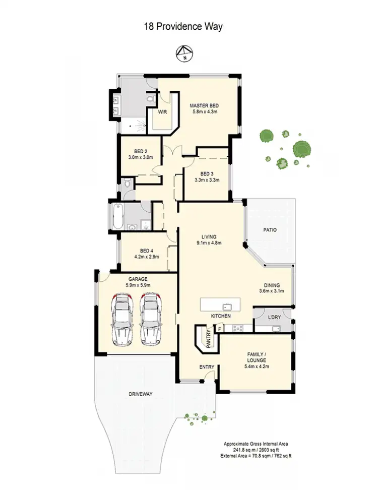 Floorplan of Homely house listing, 18 Providence Way, Narangba QLD 4504