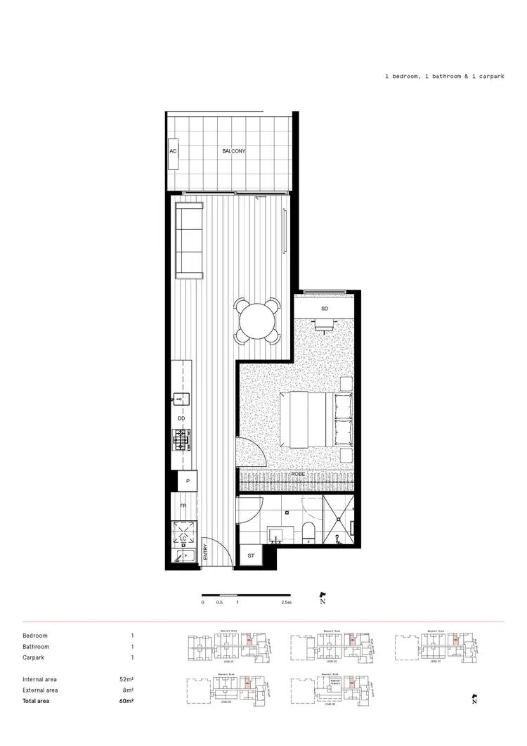 Floorplan of Homely apartment listing, 502/5 Beavers Road, Northcote VIC 3070