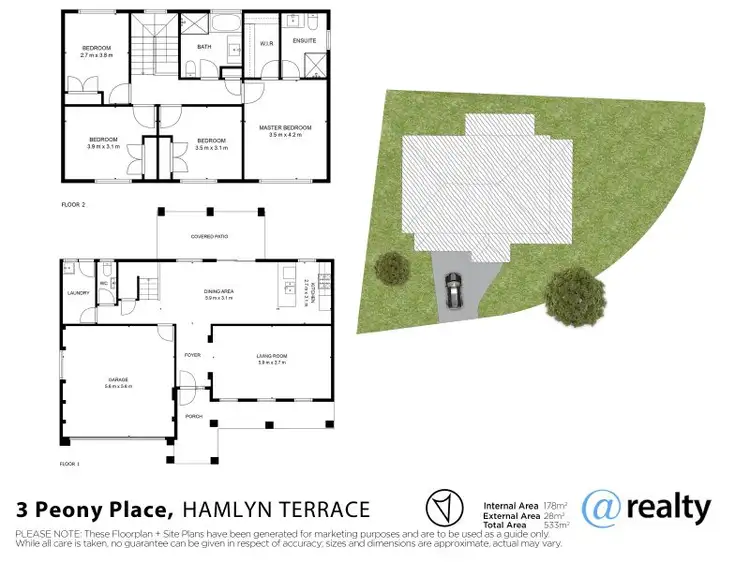 Floorplan of Homely house listing, 3 Peony Place, Hamlyn Terrace NSW 2259