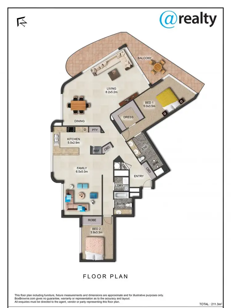 Floorplan of Homely apartment listing, 48/21 Bayview Street, Runaway Bay QLD 4216