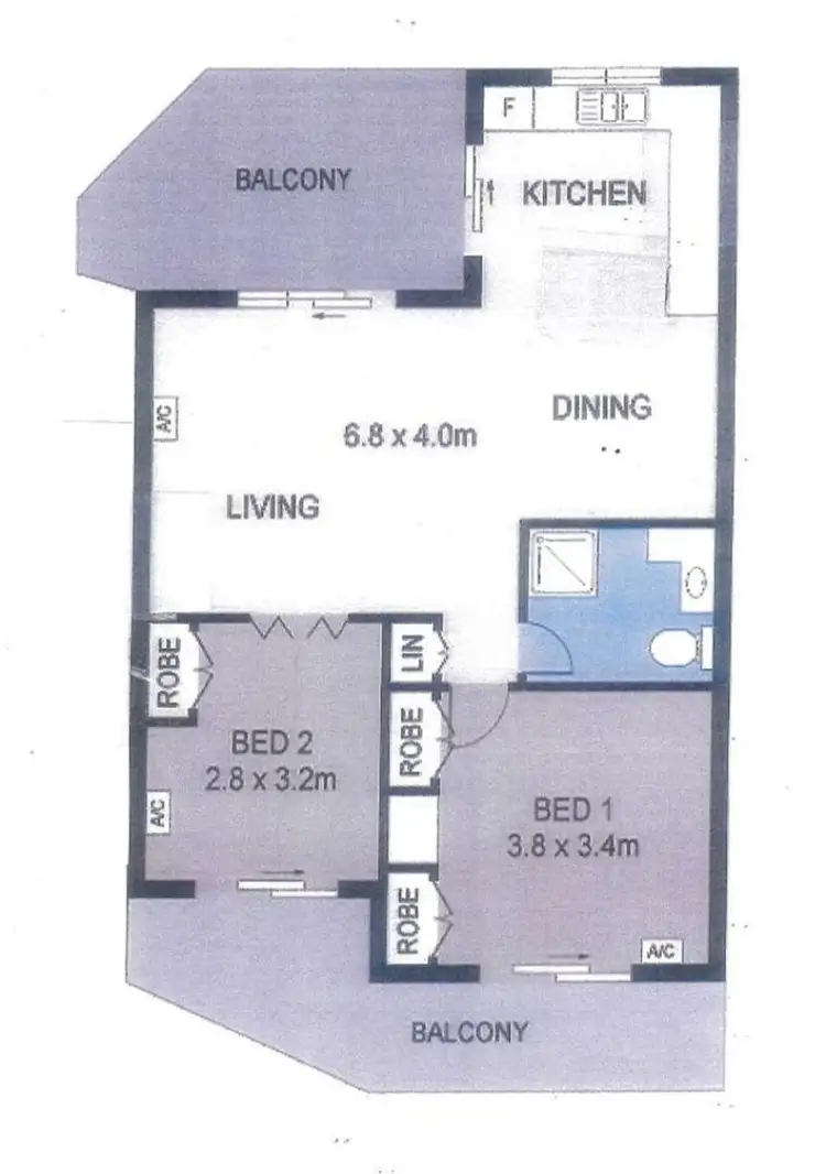 Floorplan of Homely apartment listing, 104/16 Hudson Fysh Avenue, Parap NT 820