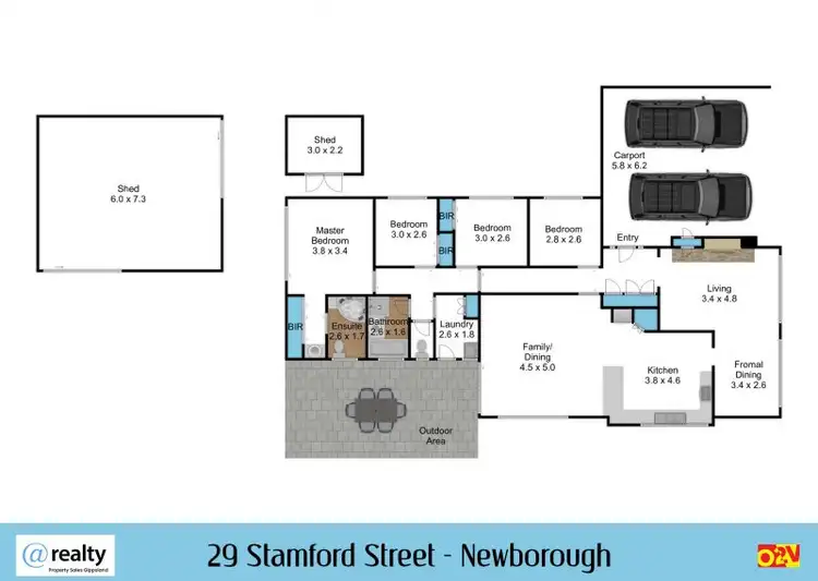 Floorplan of Homely house listing, 29 Stamford Street, Newborough VIC 3825