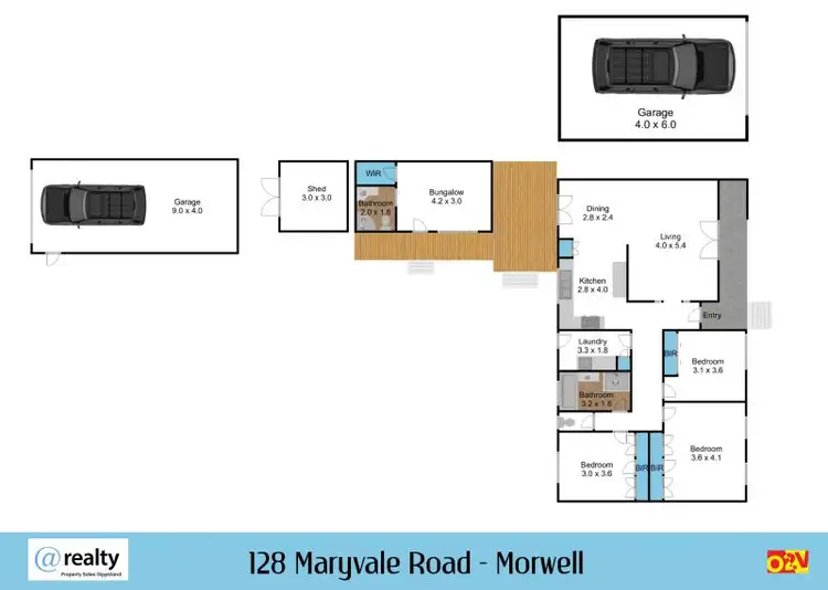Floorplan of Homely house listing, 128 Maryvale Road, Morwell VIC 3840