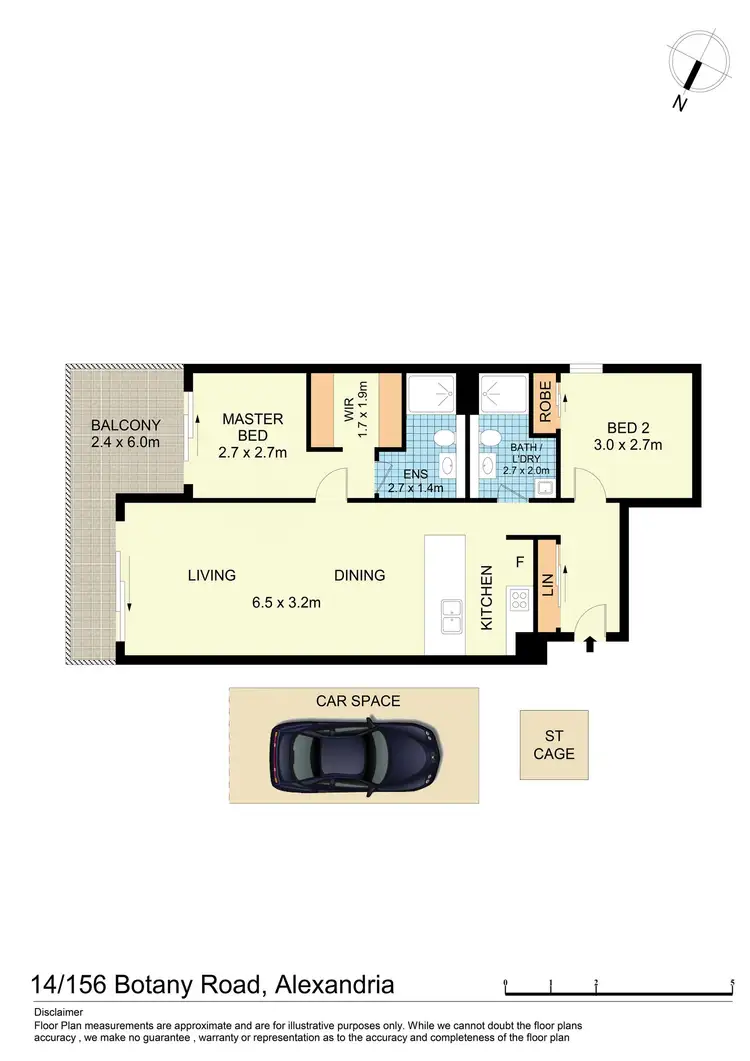Floorplan of Homely apartment listing, 14/156 Botany Road, Alexandria NSW 2015