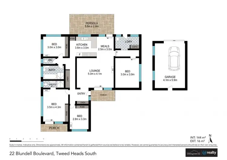 Floorplan of Homely house listing, 22 Blundell Boulevard, Tweed Heads South NSW 2486