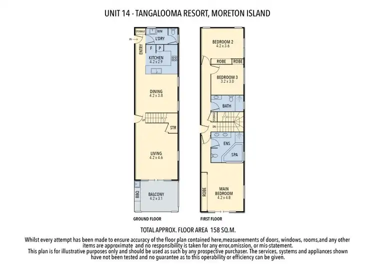 Floorplan of Homely apartment listing, 14 Deep Blue 1, Tangalooma QLD 4025