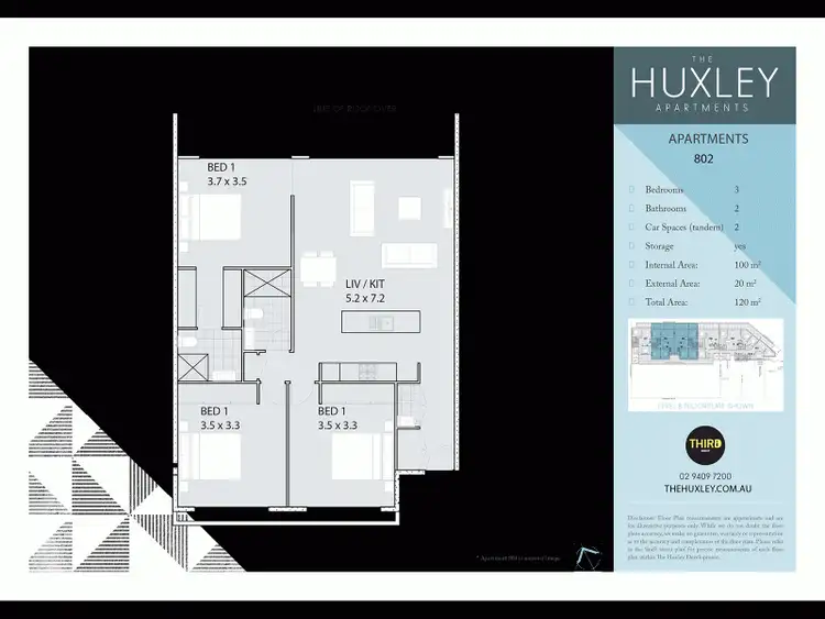 Floorplan of Homely apartment listing, 802/1-9 Beresford Street, Newcastle West NSW 2302