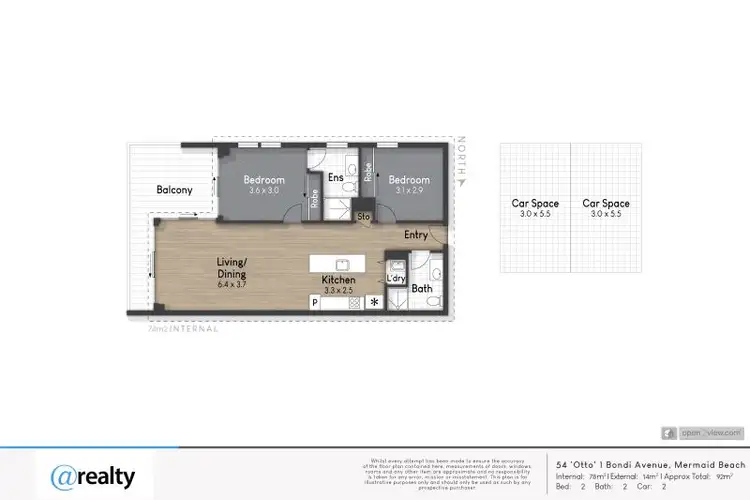 Floorplan of Homely unit listing, 54/1 Bondi Avenue, Mermaid Beach QLD 4218