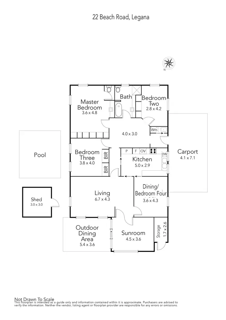 Floorplan of Homely house listing, 22 Beach Road, Legana TAS 7277