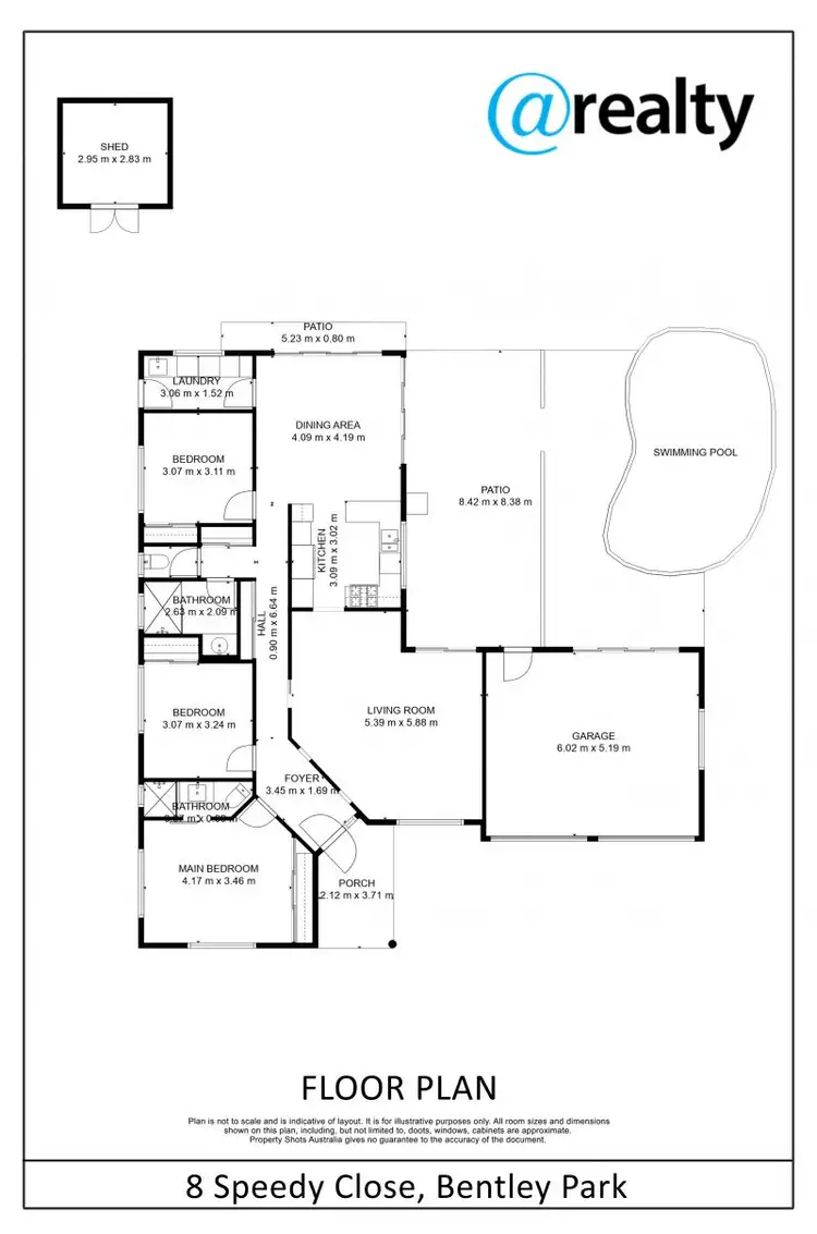 Floorplan of Homely house listing, 8 Speedy Close, Bentley Park QLD 4869