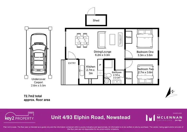 Floorplan of Homely unit listing, 4/93 Elphin Road, Newstead TAS 7250