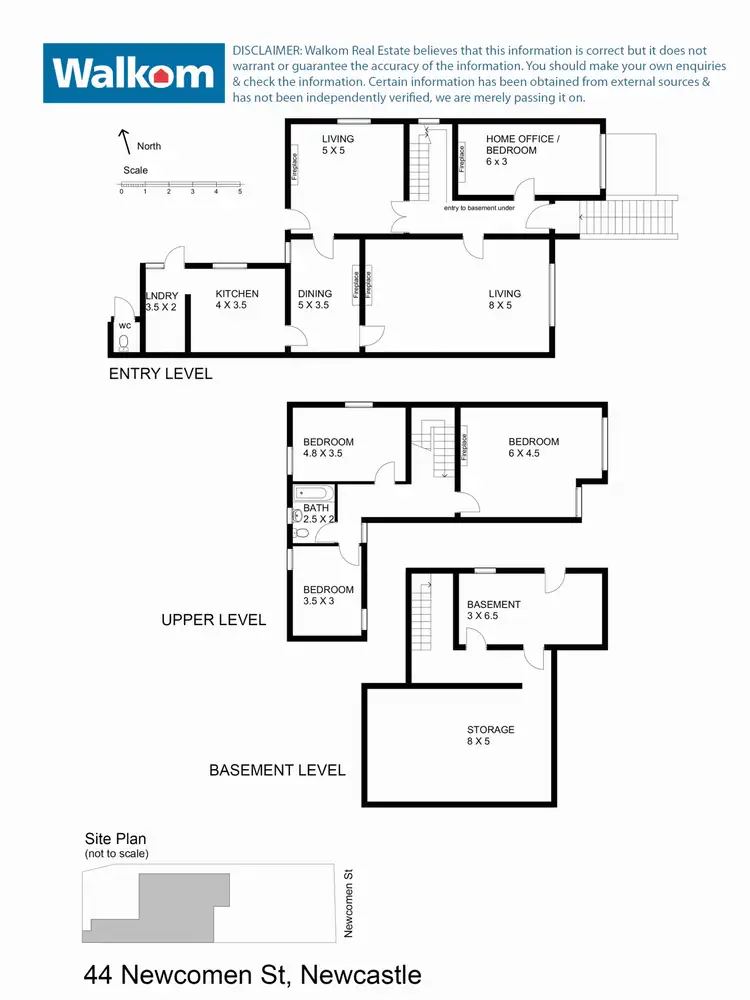 Floorplan of Homely house listing, 44 Newcomen Street, Newcastle NSW 2300