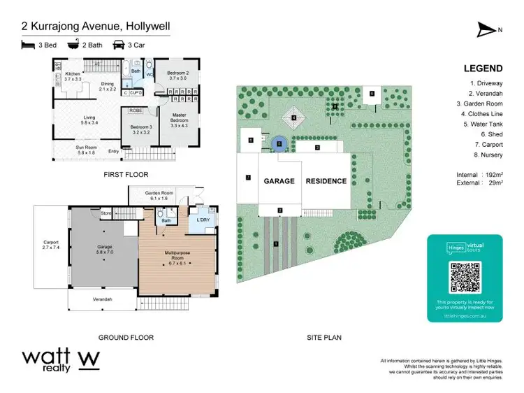 Floorplan of Homely house listing, 2 Kurrajong Avenue, Hollywell QLD 4216
