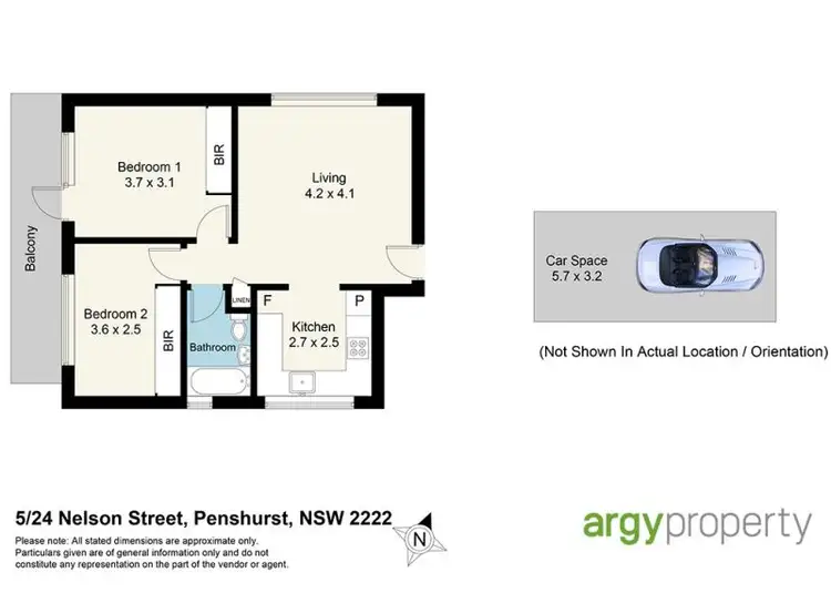 Floorplan of Homely apartment listing, 5/24 Nelson Street, Penshurst NSW 2222