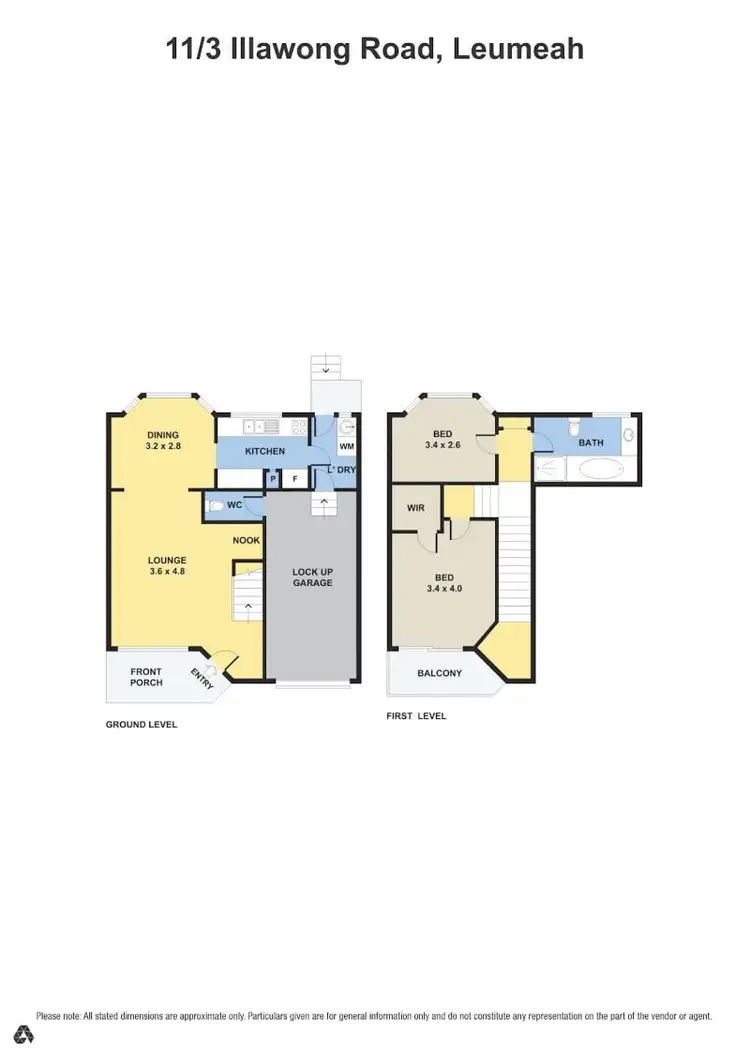 Floorplan of Homely townhouse listing, 11/3 Illawong Road, Leumeah NSW 2560