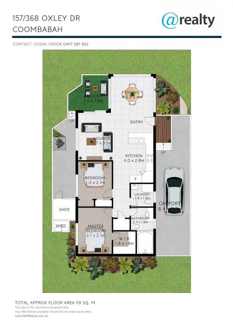 Floorplan of Homely house listing, 157/368 Oxley Drive, Runaway Bay QLD 4216