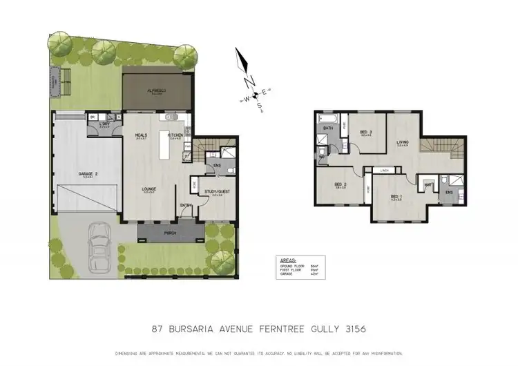 Floorplan of Homely house listing, 87 Bursaria Avenue, Ferntree Gully VIC 3156