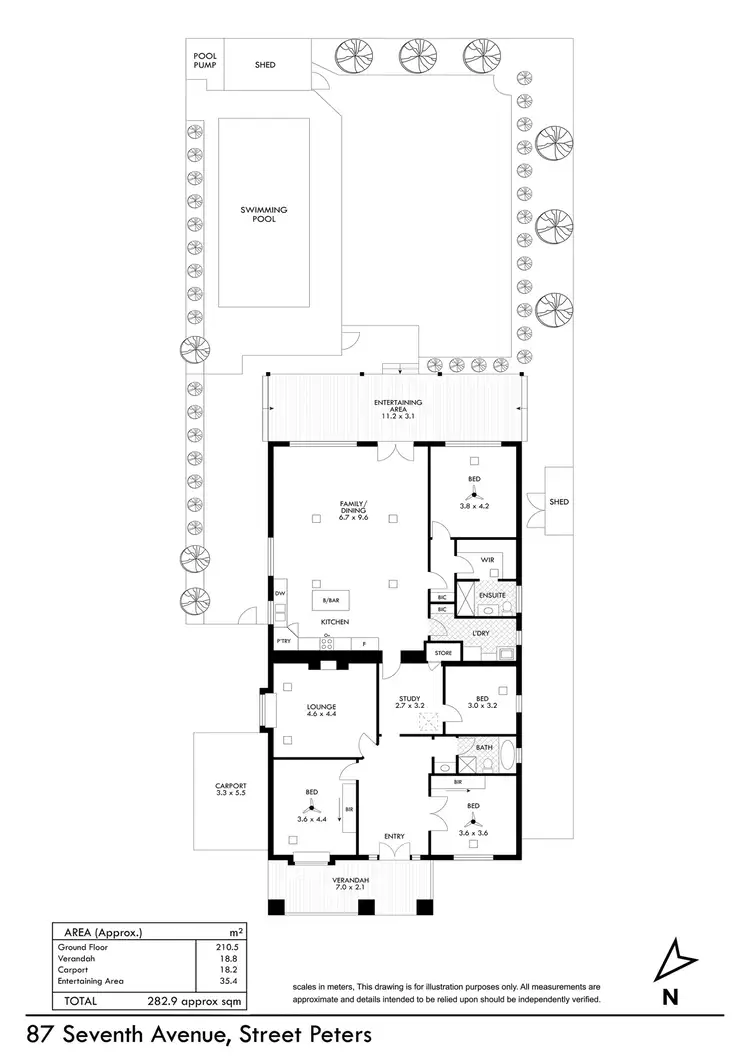 Floorplan of Homely house listing, 87 Seventh Avenue, St Peters SA 5069