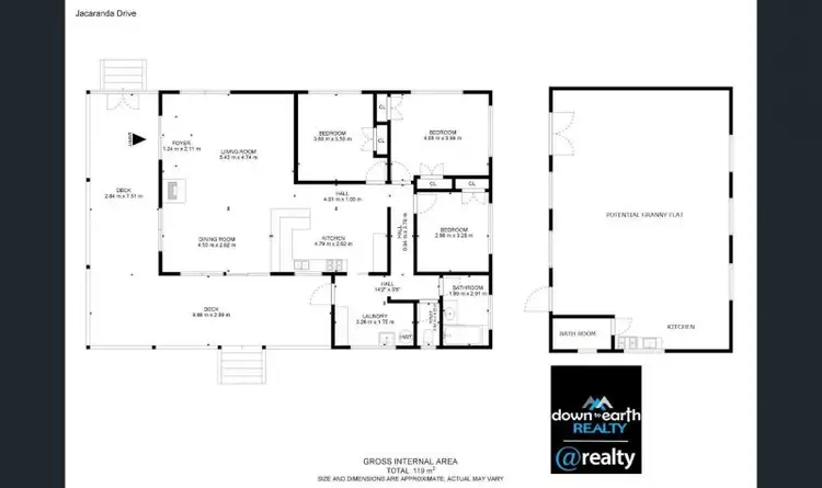 Floorplan of Homely house listing, 39 Jacaranda Drive, Millstream QLD 4888