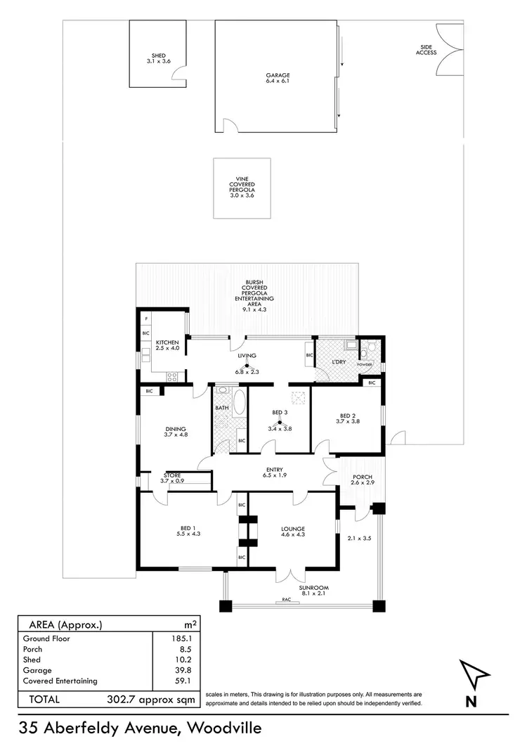 Floorplan of Homely house listing, 35 Aberfeldy Avenue, Woodville SA 5011