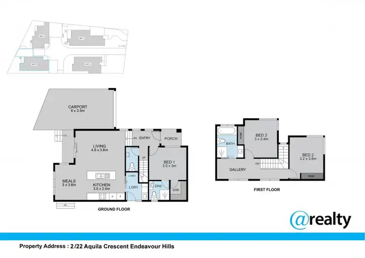 Floorplan of Homely townhouse listing, 2/22 Aquila Crescent, Endeavour Hills VIC 3802