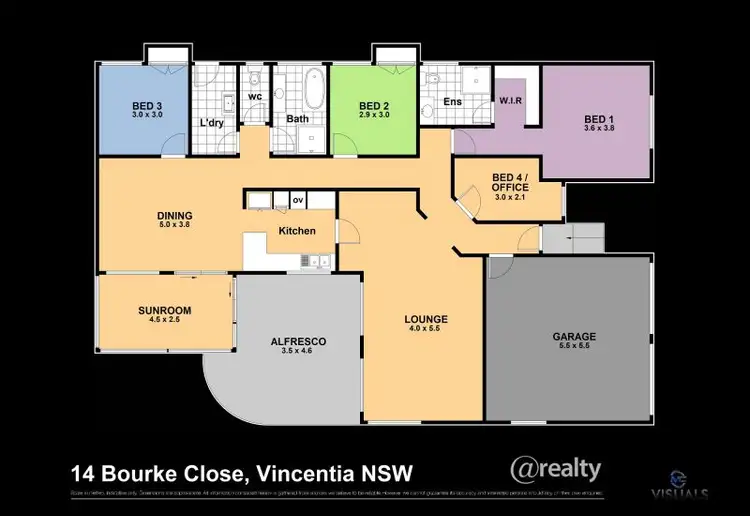Floorplan of Homely house listing, 14 Bourke Close, Vincentia NSW 2540