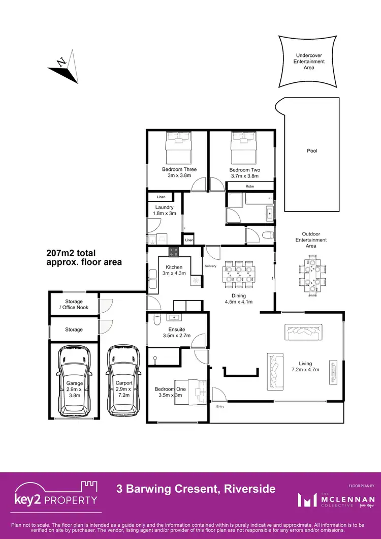Floorplan of Homely house listing, 3 Barwing Crescent, Riverside TAS 7250