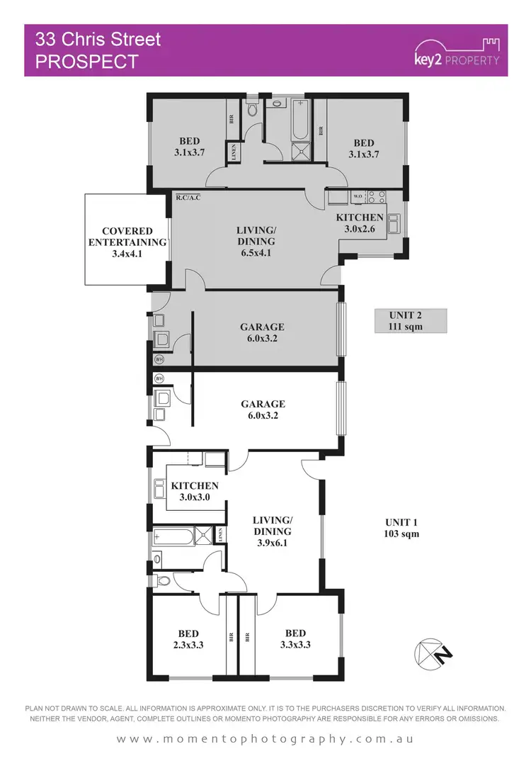 Floorplan of Homely unit listing, 1&2/33 Chris Street, Prospect Vale TAS 7250