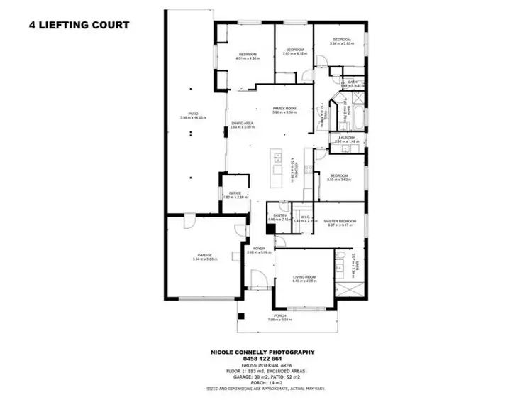 Floorplan of Homely house listing, 4 Liefting Court, Deniliquin NSW 2710