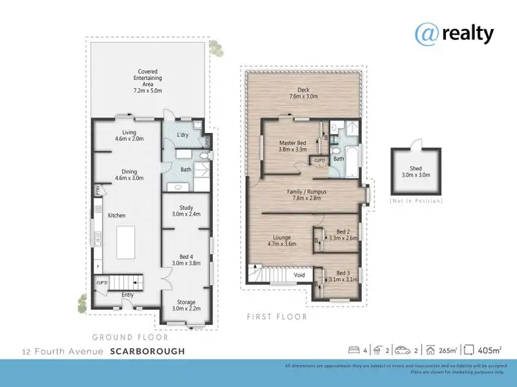 Floorplan of Homely house listing, 12 Fourth Avenue, Scarborough QLD 4020
