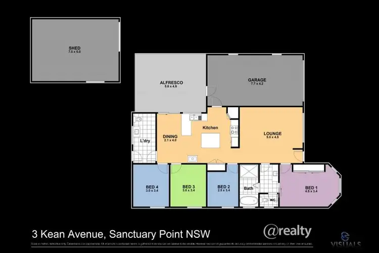Floorplan of Homely house listing, 3 Kean Avenue, Sanctuary Point NSW 2540
