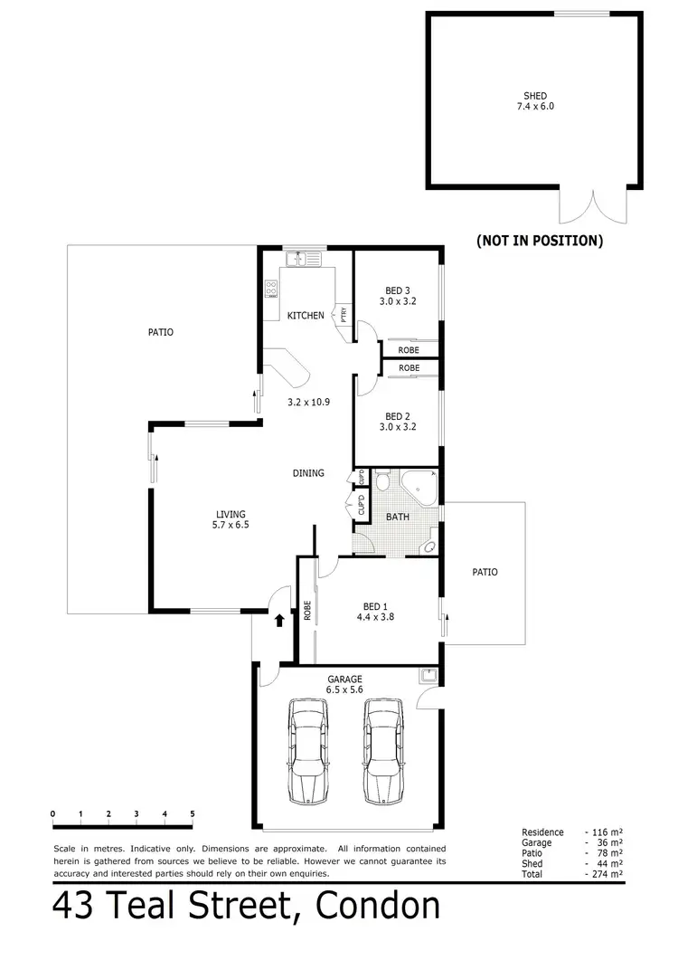 Floorplan of Homely house listing, 43 Teal Street, Condon QLD 4815