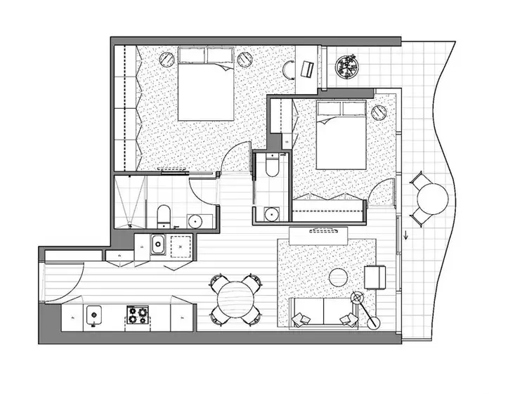 Floorplan of Homely apartment listing, 815/35 Albert Road, Melbourne VIC 3004