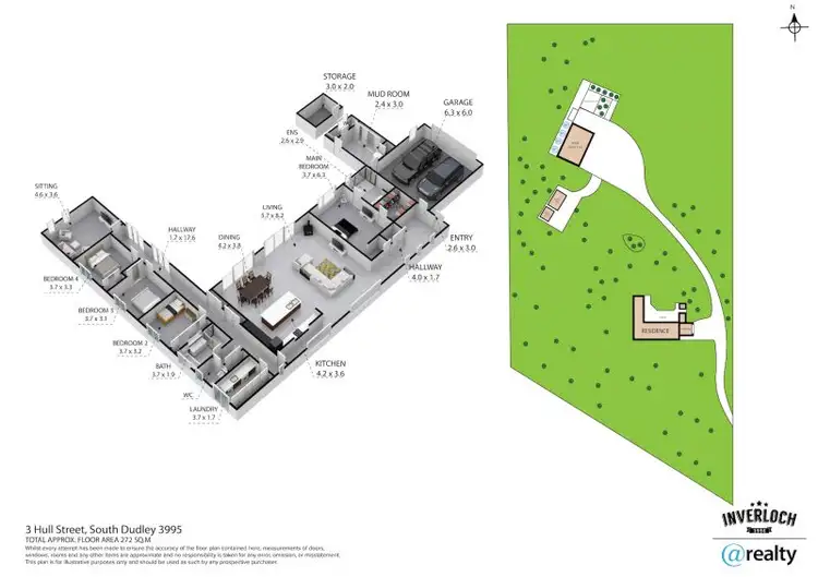 Floorplan of Homely rural property listing, 3 Hull Street, South Dudley VIC 3995