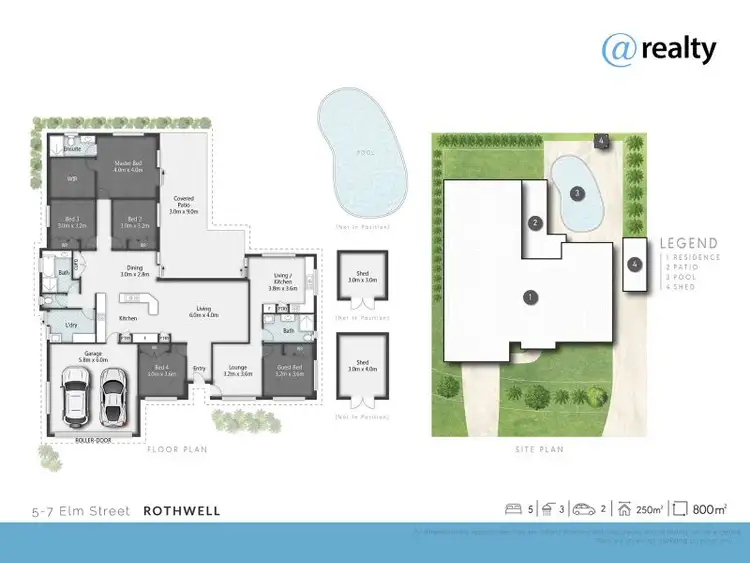 Floorplan of Homely house listing, 5-7 Elm Street, Rothwell QLD 4022