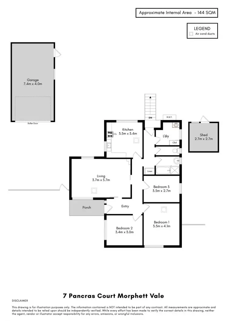 Floorplan of Homely house listing, 7 Pancras Court, Morphett Vale SA 5162