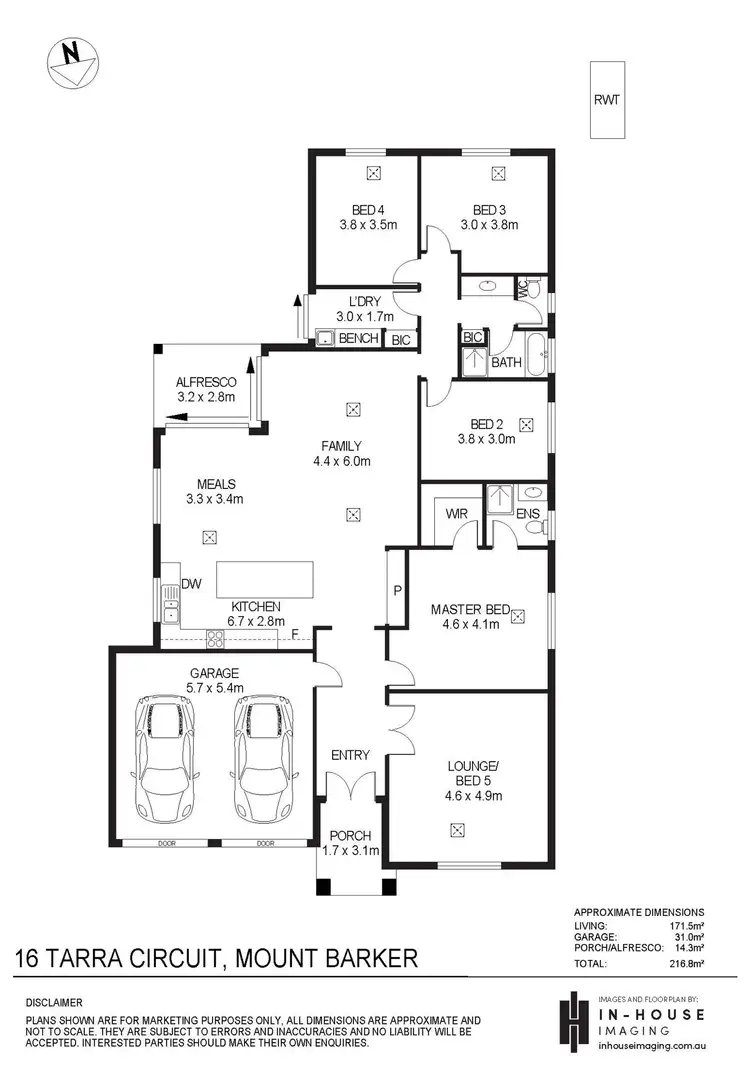 Floorplan of Homely house listing, 16 Tarra Circuit, Mount Barker SA 5251