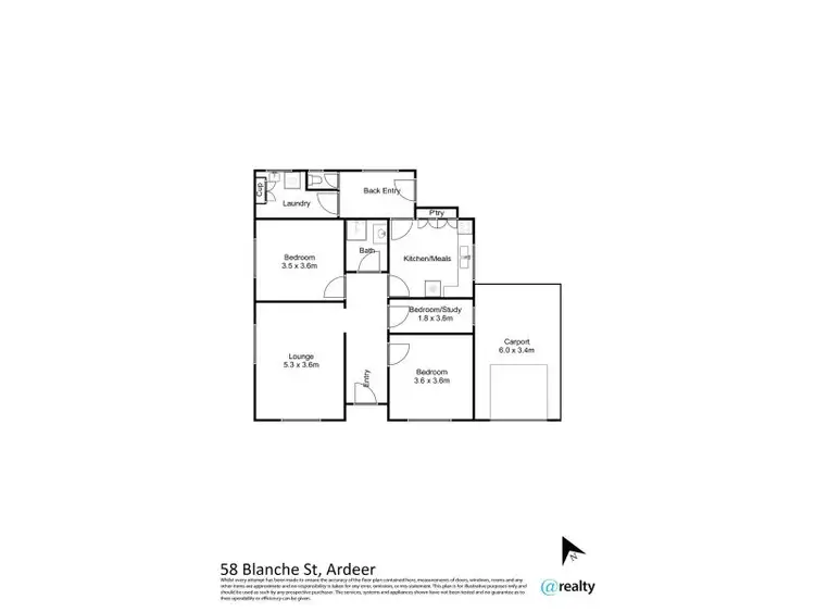 Floorplan of Homely house listing, 58 Blanche Street, Ardeer VIC 3022